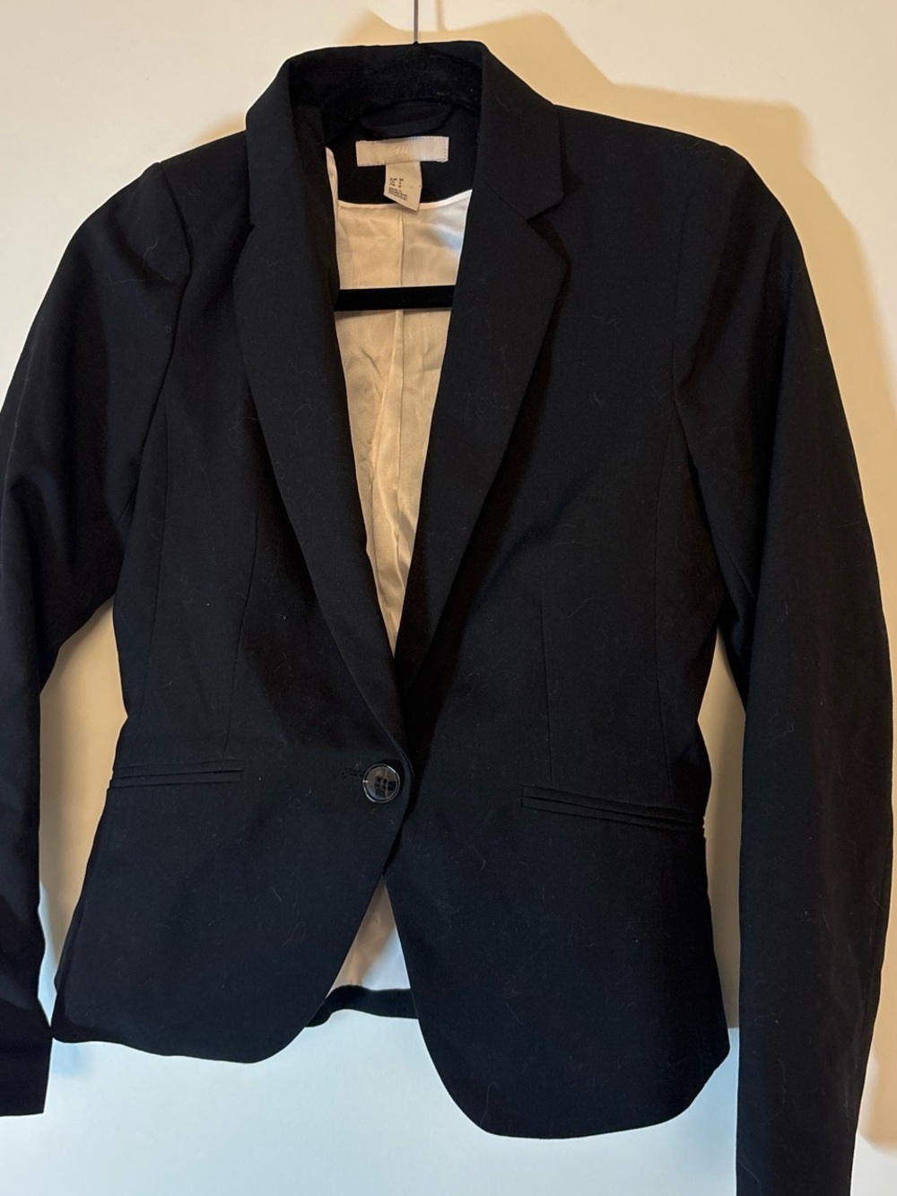 H&M Black Women's Single-Button Blazer